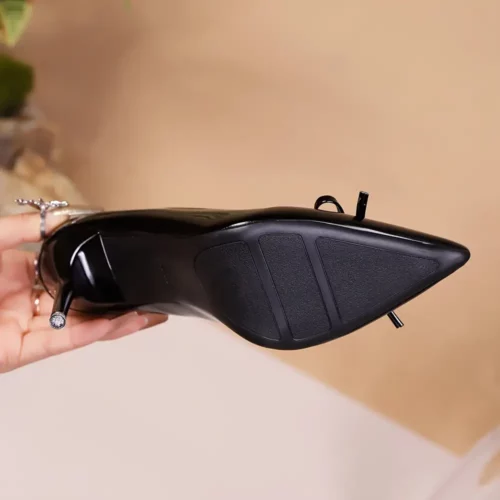 Chaussures femme mariage confort – escarpins à talons bas bout pointu élégants