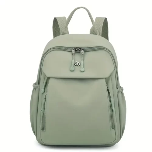 Sac à dos femme en nylon léger – multifonction urbain avec poches zippées