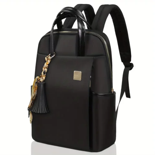 Sac à dos ordinateur femme en nylon imperméable – style léger et professionnel