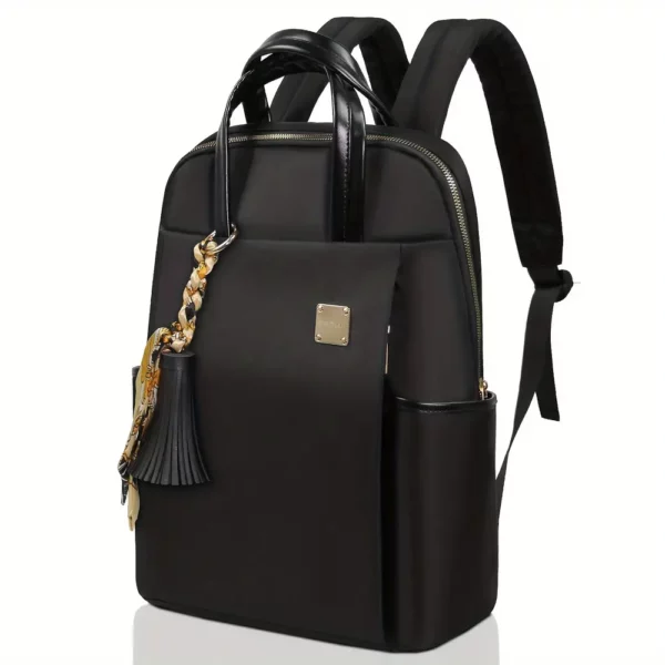 Sac à dos ordinateur femme en nylon imperméable – style léger et professionnel