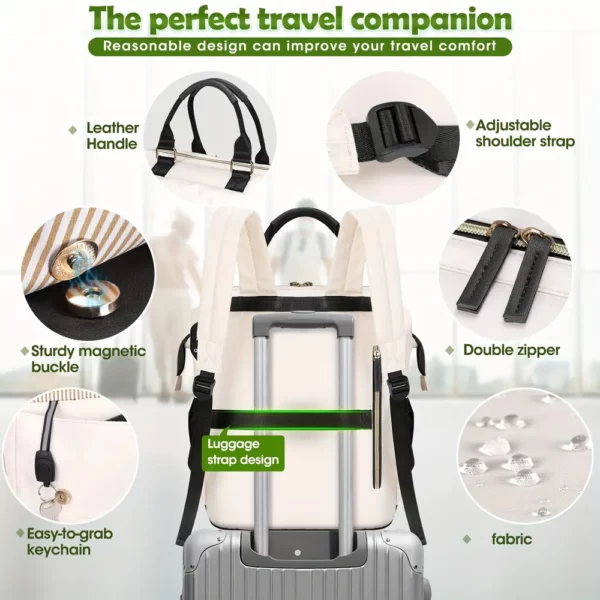 Sac à dos ordinateur avec compartiment repas isolé – polyvalent travail et voyage