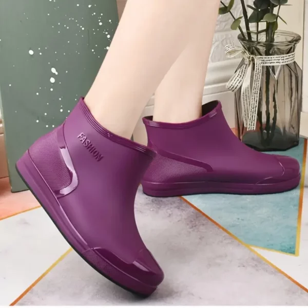 Bottes de pluie femme en caoutchouc antidérapantes – style chic et léger