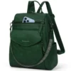 Sac à dos ordinateur femme convertible élégant imperméable style sac à main