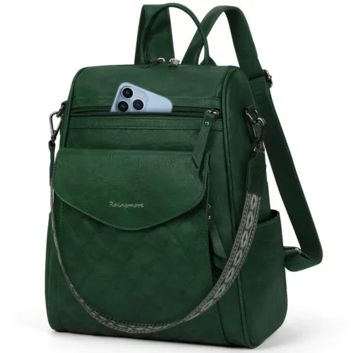 Sac à dos ordinateur femme convertible élégant imperméable style sac à main