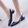 Escarpins femme à petit talon – bout pointu confortable pour mariage ou soirée