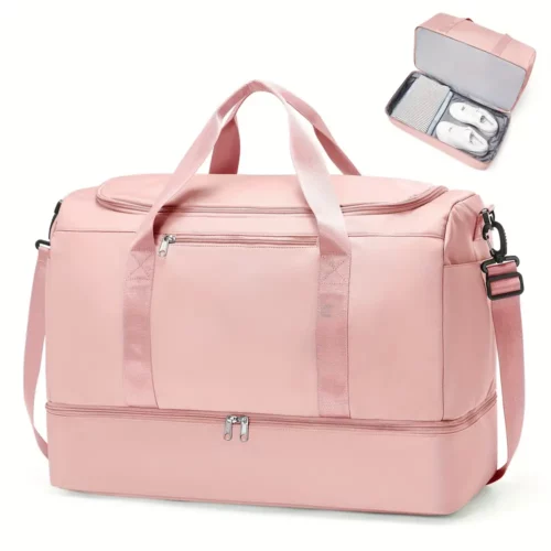 Sac de voyage femme avec compartiment chaussures – design chic et pratique
