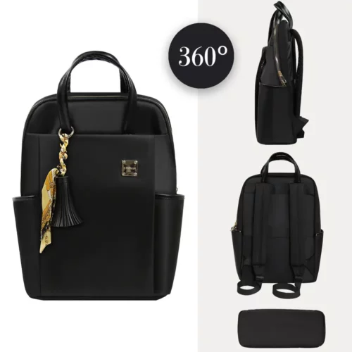 Sac à dos ordinateur femme en nylon imperméable – style léger et professionnel