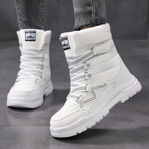 Bottes de ski femme chauffantes antidérapantes imperméables doublure chaude
