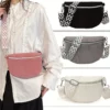 Sac banane femme en velours côtelé – style vintage avec bandoulière ajustable