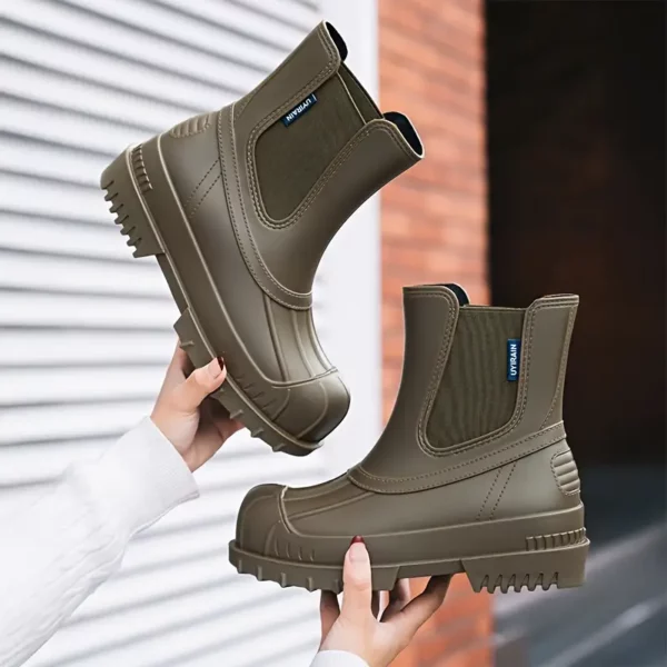Bottes de pluie femme en caoutchouc antidérapantes – doublure matelassée chic