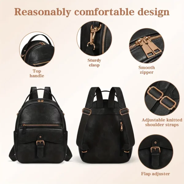 Sac à dos léger anti-vol femme – design urbain imperméable et compact