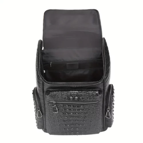 Sac à dos cuir femme convertible – compartiment PC et poches multifonctions