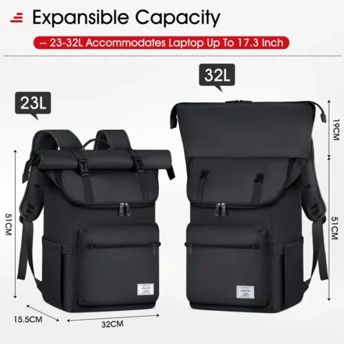 Sac à dos ordinateur léger femme – design élégant imperméable et compartimenté