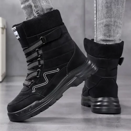 Bottes de ski femme chauffantes antidérapantes imperméables doublure chaude