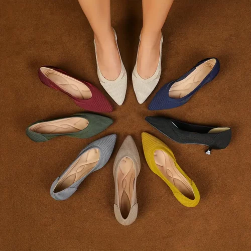 Escarpins femme à petit talon – bout pointu élégant et confortable mariage/bureau