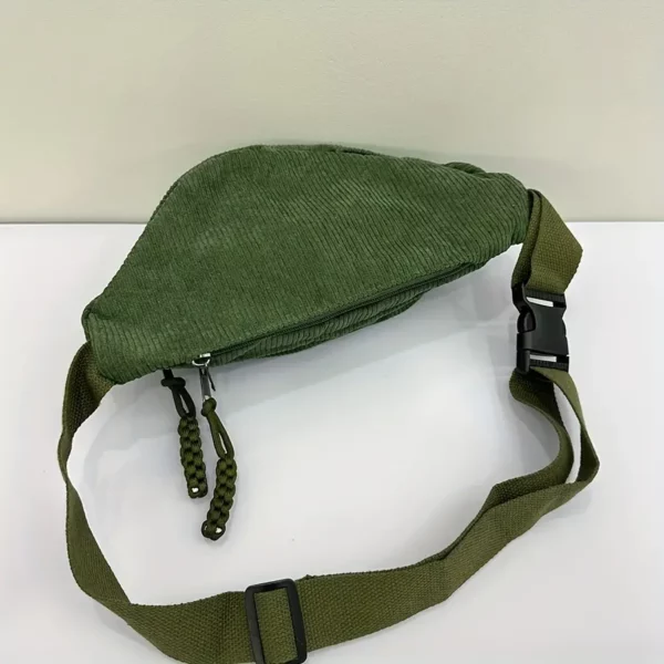 Sac banane femme en velours côtelé – style tendance et texture douce