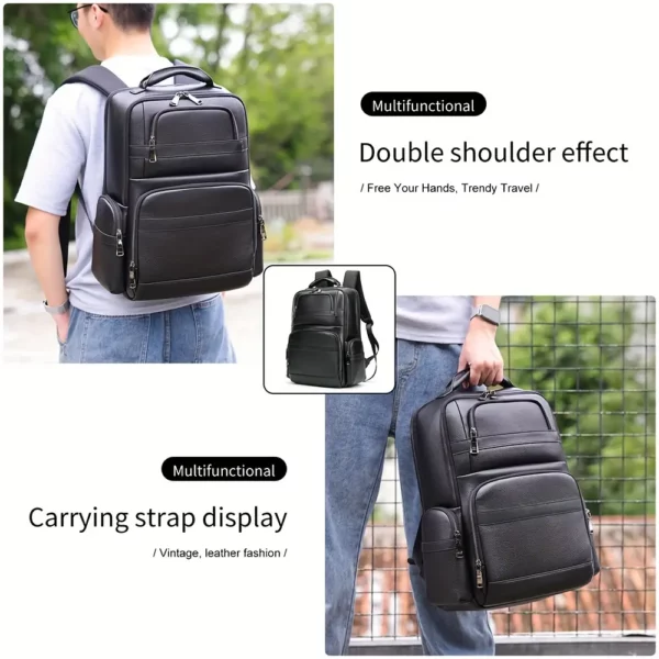 Sac à dos femme cuir véritable – élégant et fonctionnel pour ordinateur portable