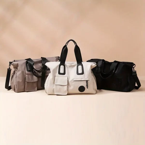 Sac week-end femme multi-compartiments – bandoulière amovible et poche PC