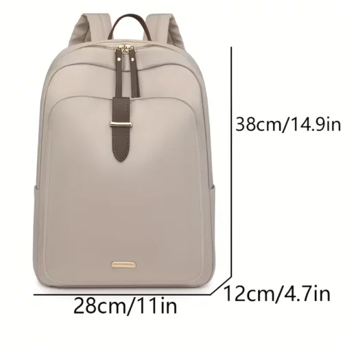 Sac à dos femme nylon léger avec poches zippées – style urbain sécurisé