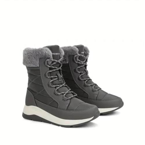 Bottes de neige femme imperméables fourrées – confort thermique extérieur
