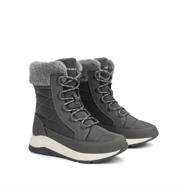 Bottes de neige femme imperméables fourrées – confort thermique extérieur