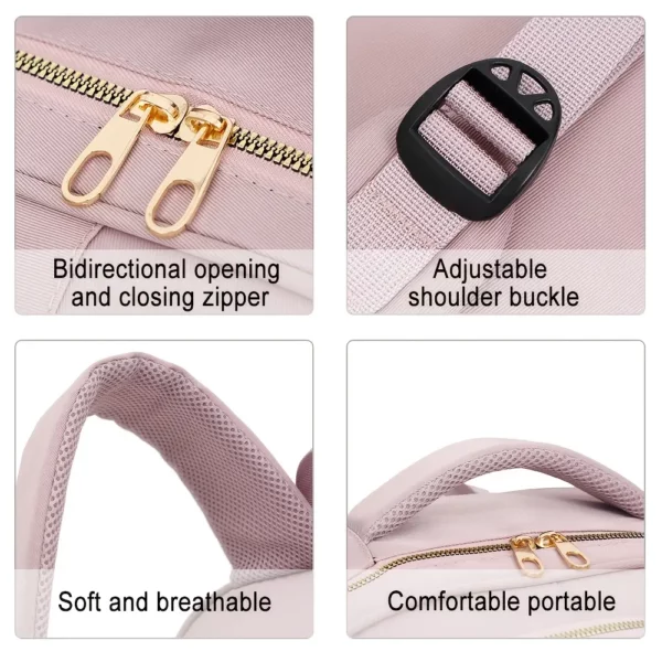 Sac à dos femme léger en nylon – style urbain élégant pour usage quotidien