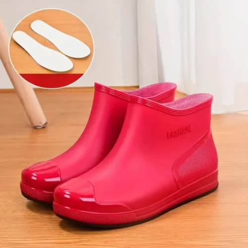 Bottes de pluie femme en caoutchouc antidérapantes – style chic et léger