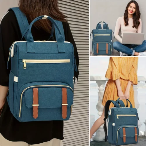 Sac à dos femme multifonction pour ordinateur et repas – design décontracté imperméable