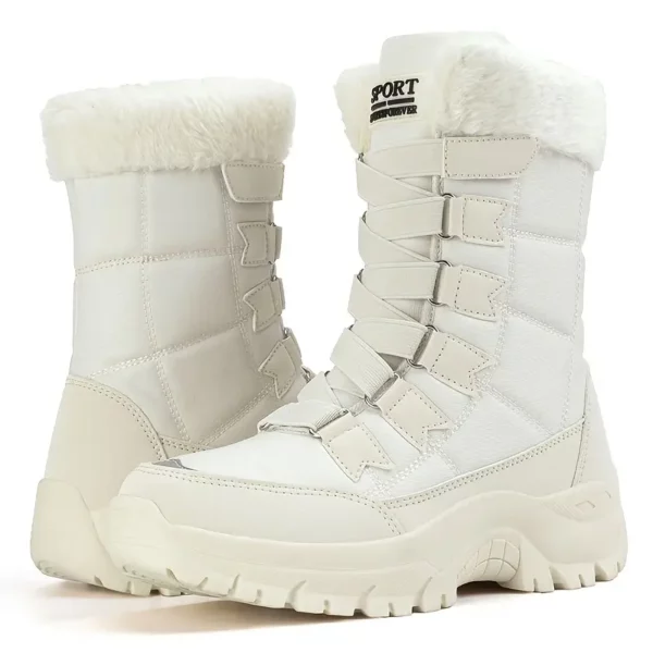 Bottes de neige imperméables femme – doublure chaude et semelle antidérapante