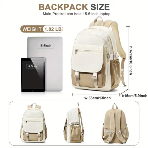 Sac à dos nylon léger femme – design élégant, multi-compartiments, usage quotidien