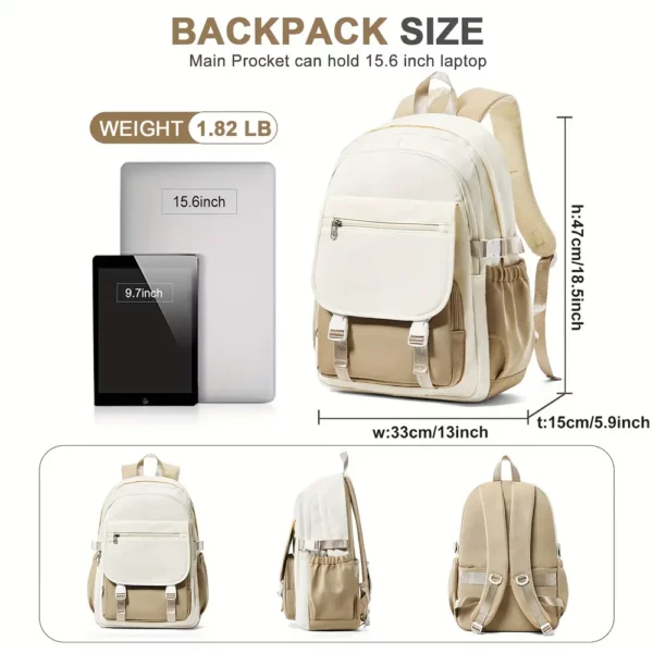 Sac à dos nylon léger femme – design élégant, multi-compartiments, usage quotidien