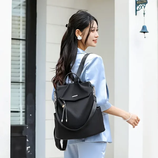 Sac à dos femme léger en tissu Oxford – idéal pour ville et voyages printemps