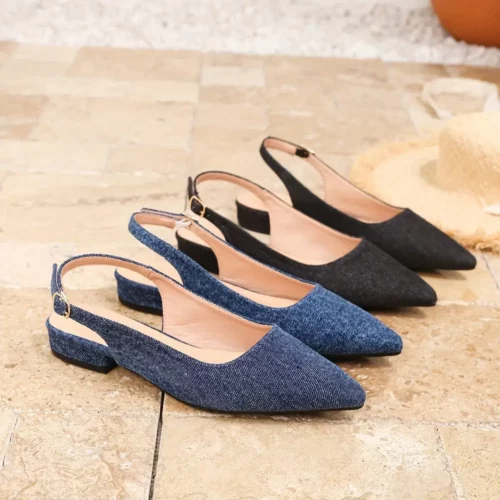 Sandales femme talon bas élégant – Chaussures mariage confort tout-jour