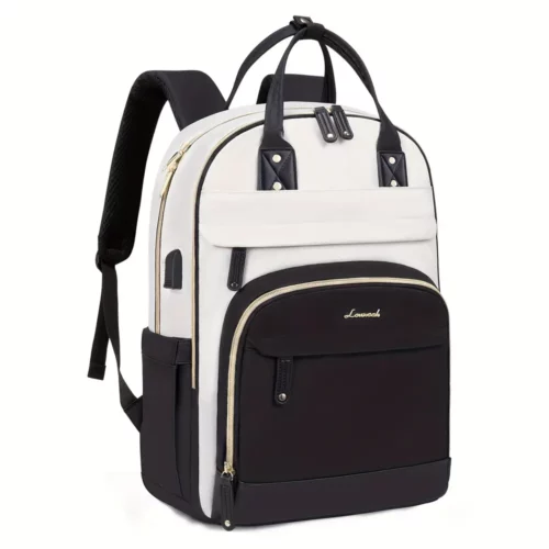 Sac à dos ordinateur femme élégant – compartiments multiples et port USB