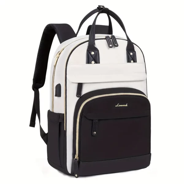 Sac à dos ordinateur femme élégant – compartiments multiples et port USB