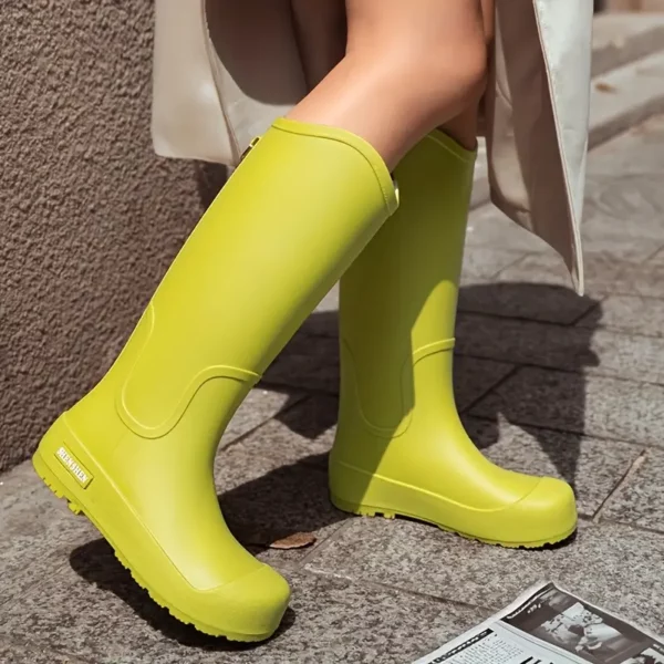 Bottes de pluie femme en caoutchouc chic – style haut anti-dérapant durable