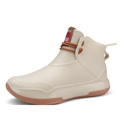 Bottines de pluie femme en PVC antidérapantes – Semelle épaisse et style chic