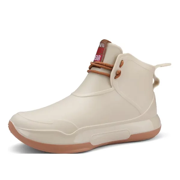 Bottines de pluie femme en PVC antidérapantes – Semelle épaisse et style chic