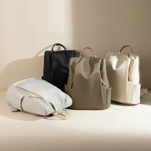 Sac à dos femme en nylon léger – design élégant et durable pour ville et voyage