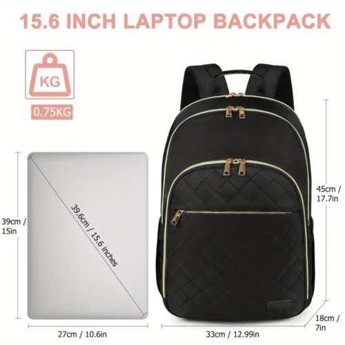Sac à dos femme pour ordinateur – design élégant et compartiment rembourré
