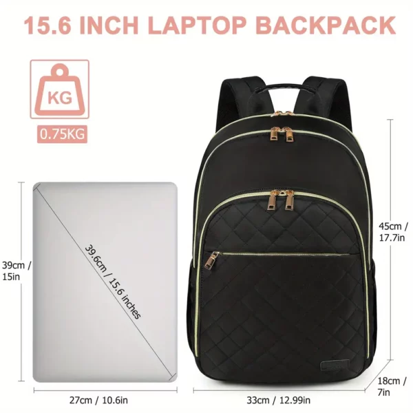 Sac à dos femme pour ordinateur – design élégant et compartiment rembourré