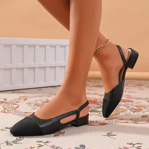 Escarpins femme à petit talon – bout pointu élégant et confort mariage