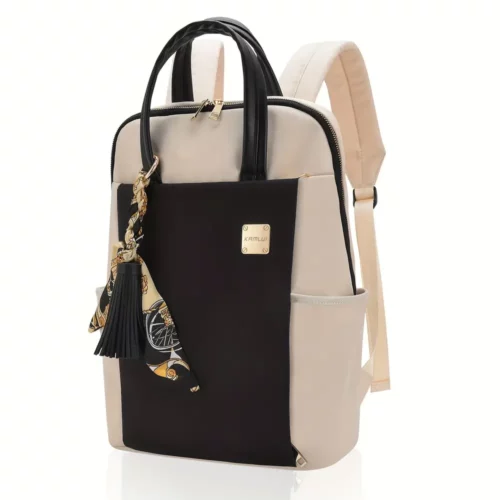 Sac à dos ordinateur femme en nylon imperméable – style léger et professionnel
