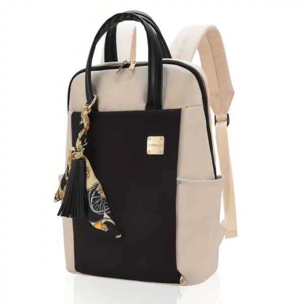 Sac à dos ordinateur femme en nylon imperméable – style léger et professionnel