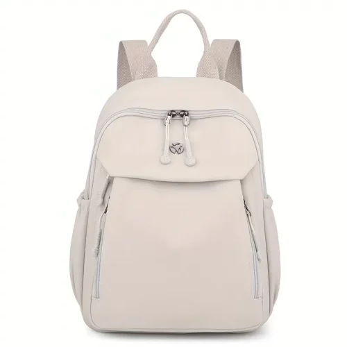 Sac à dos femme en nylon léger – multifonction urbain avec poches zippées
