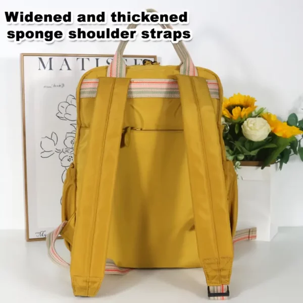 Sac à dos femme nylon léger – multi-poches, idéal ville, voyage, travail