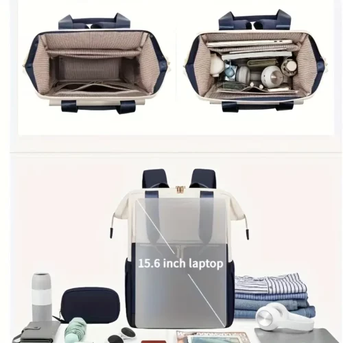 Sac à dos femme antivol pour ordinateur – design élégant avec bretelles réglables