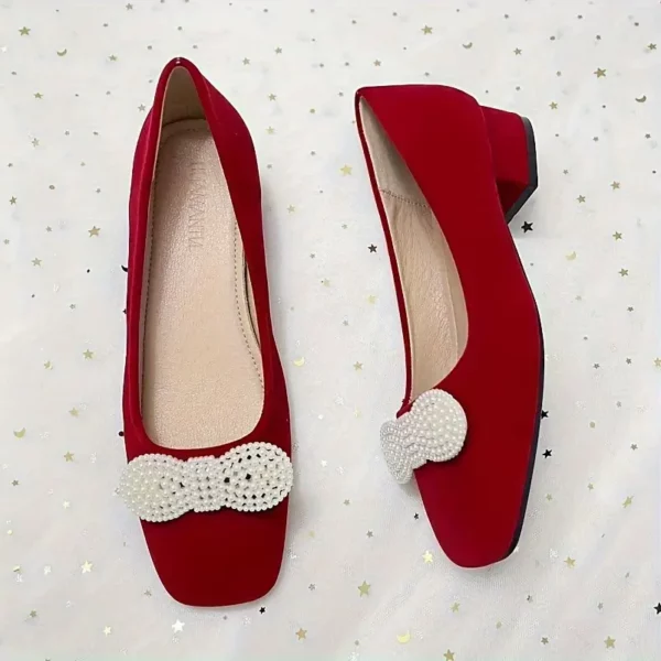 Chaussures mariage femme à talon bas – confort et élégance style chinois