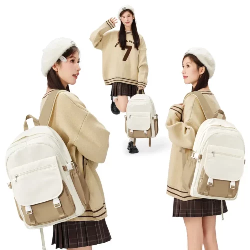 Sac à dos nylon léger femme – design élégant, multi-compartiments, usage quotidien