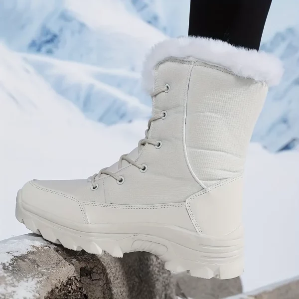 Bottes de neige femme imperméables – doublure chaude et semelle antidérapante